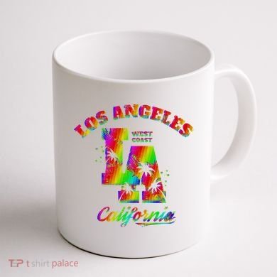 LA Retro Los Angeles Colors Coffee Mug back
