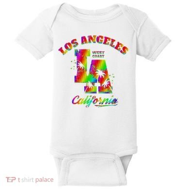 LA Retro Los Angeles Colors Baby Bodysuit