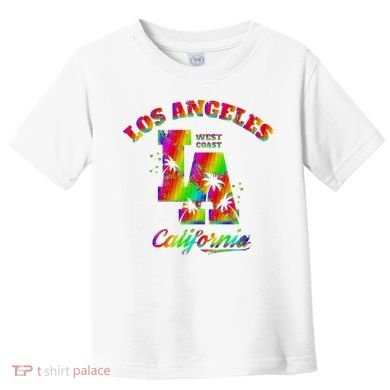 LA Retro Los Angeles Colors Toddler T-Shirt