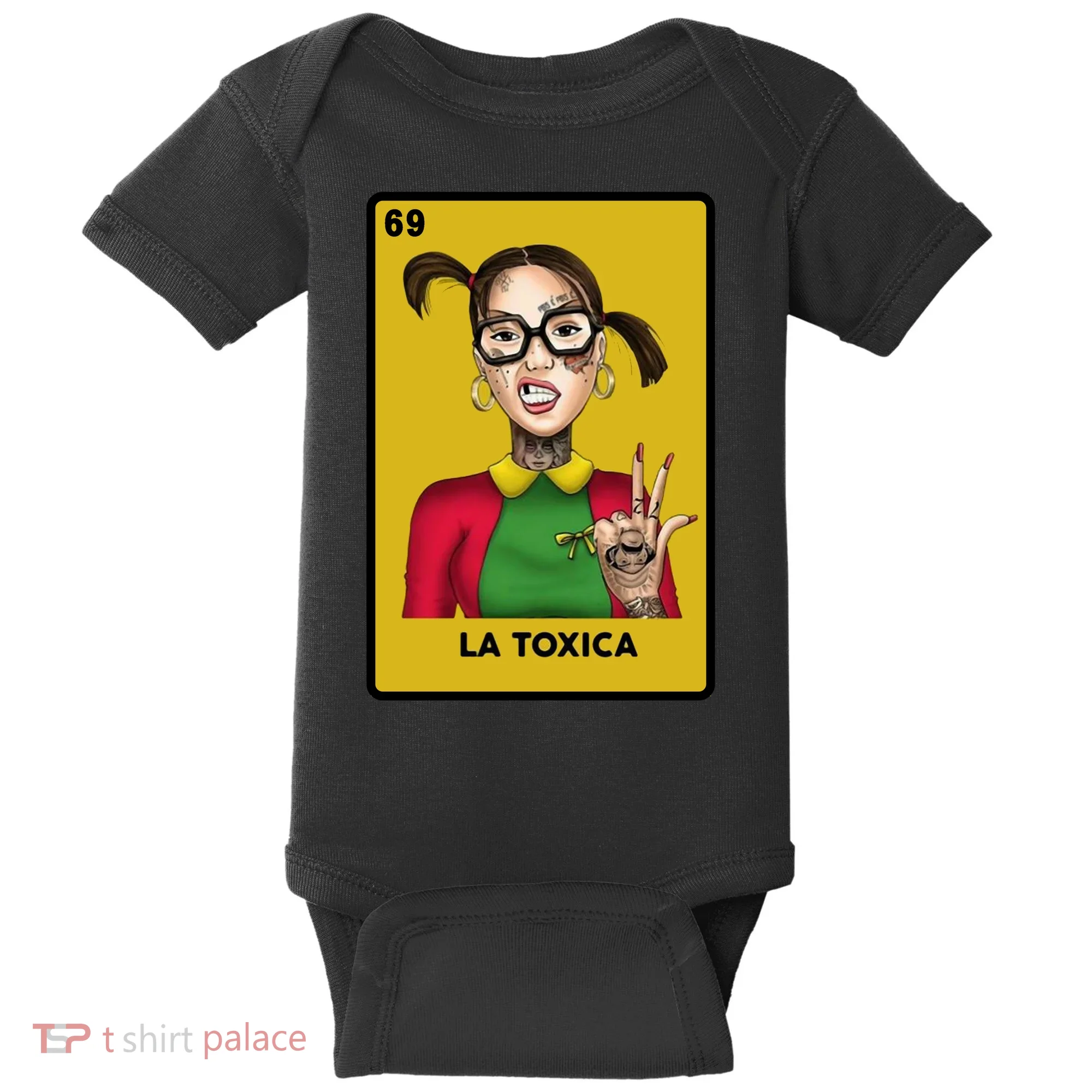 La Toxica 69 Lottery Card Baby Bodysuit
