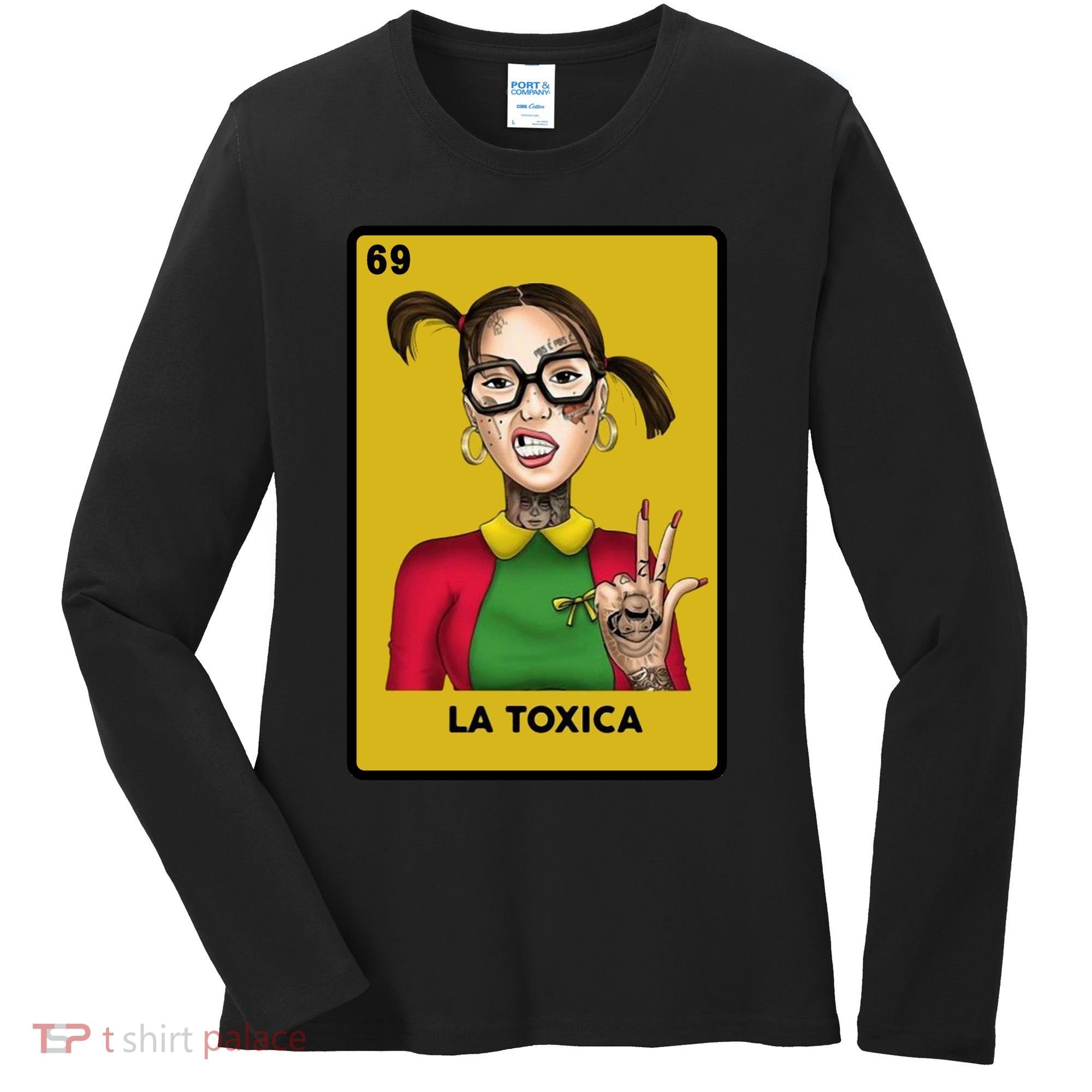 La Toxica 69 Lottery Card Women's Long Sleeve Shirt