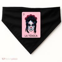 La Toxica Sugar Skull  USA-Made Doggie Bandana thumb 0