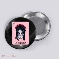 La Toxica Sugar Skull  Button thumb 0