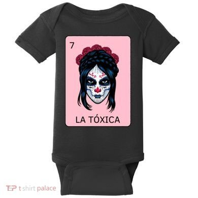 La Toxica Sugar Skull  Baby Bodysuit