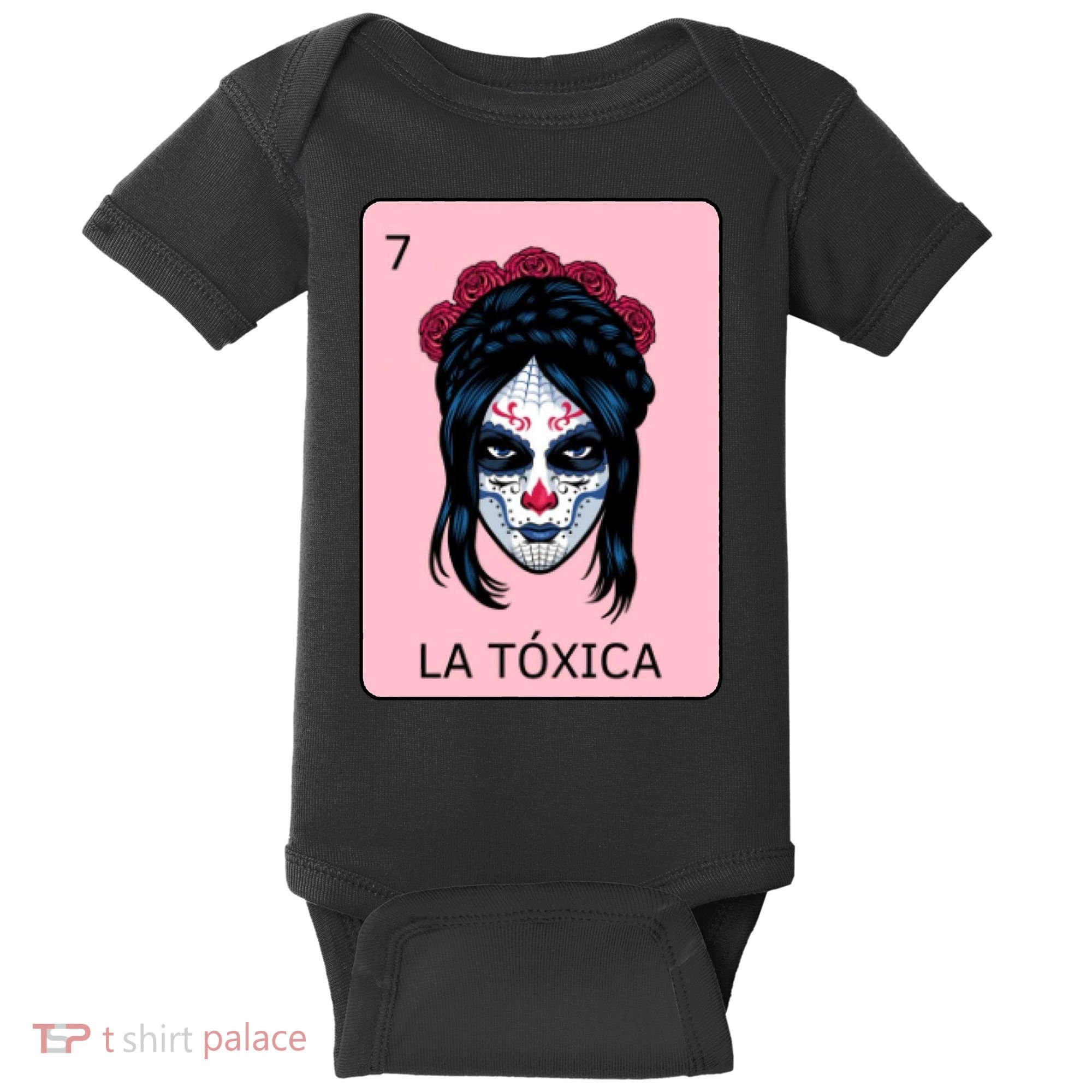 La Toxica Sugar Skull  Baby Bodysuit