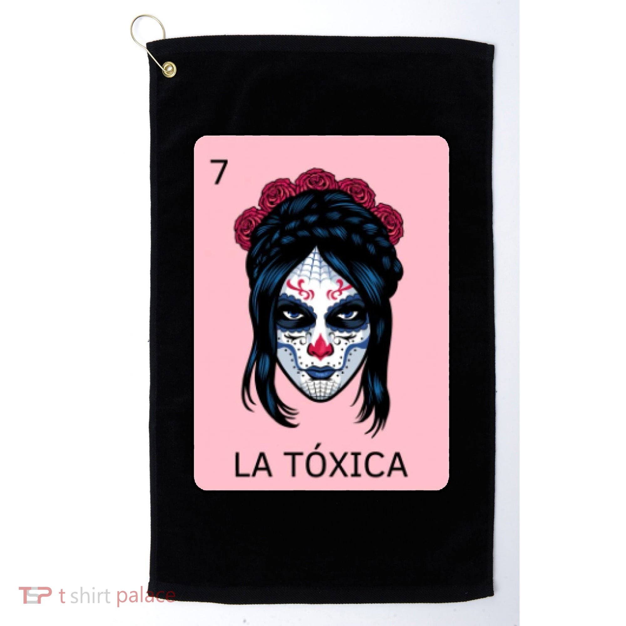 La Toxica Sugar Skull  Golf Towel