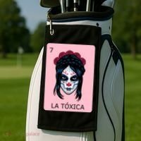 La Toxica Sugar Skull  Golf Towel thumb 2