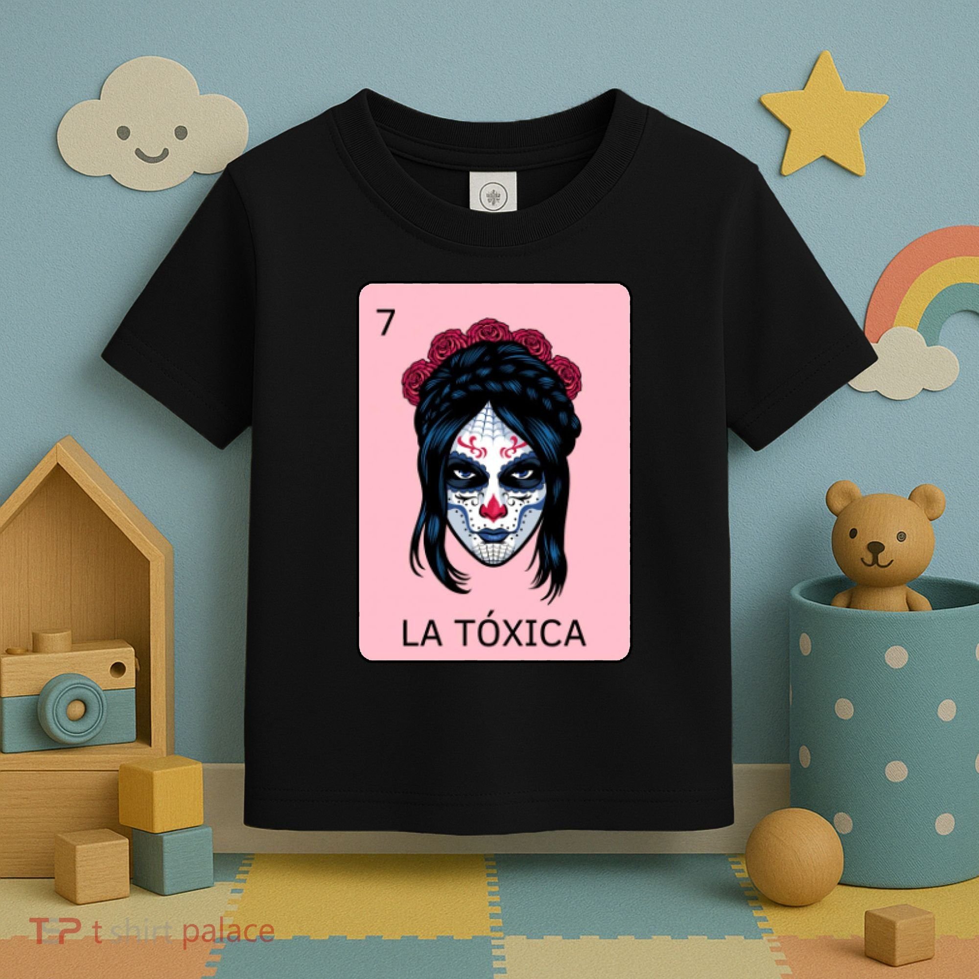 La Toxica Sugar Skull  Toddler T-Shirt