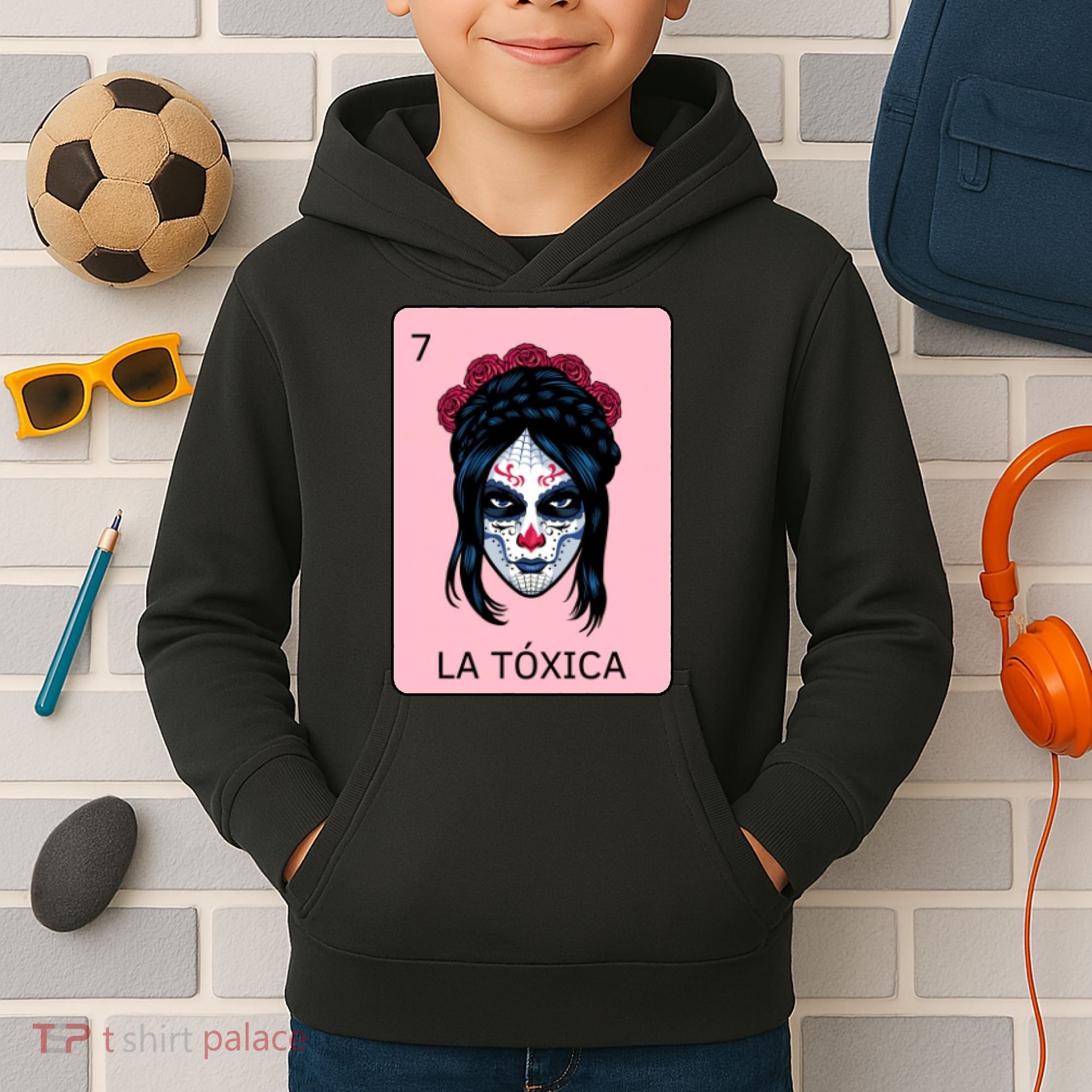 La Toxica Sugar Skull  Kids Hoodie