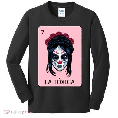 La Toxica Sugar Skull  Kids Long Sleeve Shirt