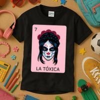 La Toxica Sugar Skull  Kids T-Shirt thumb 3