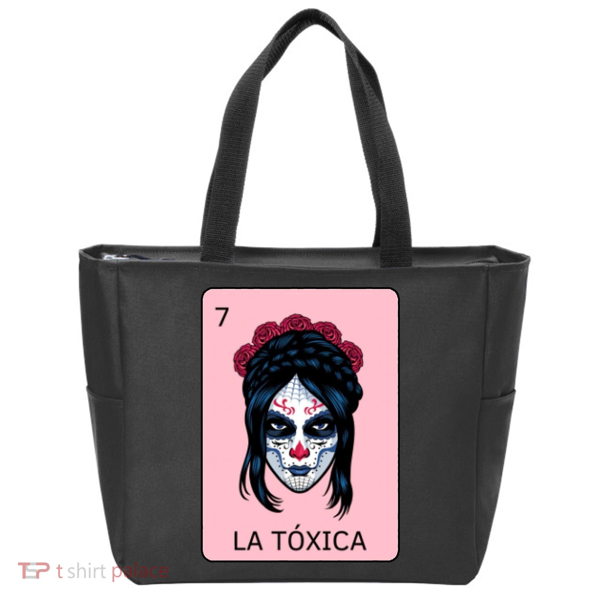 La Toxica Sugar Skull  Tote Bag