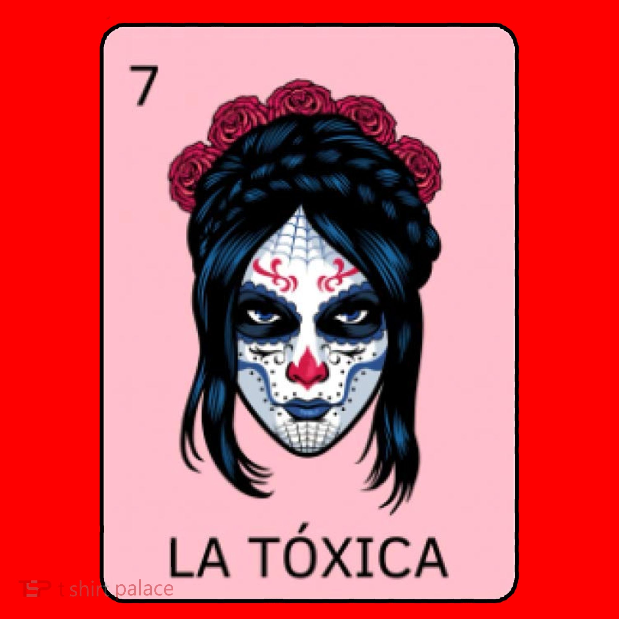 La Toxica Sugar Skull  Santa Hat