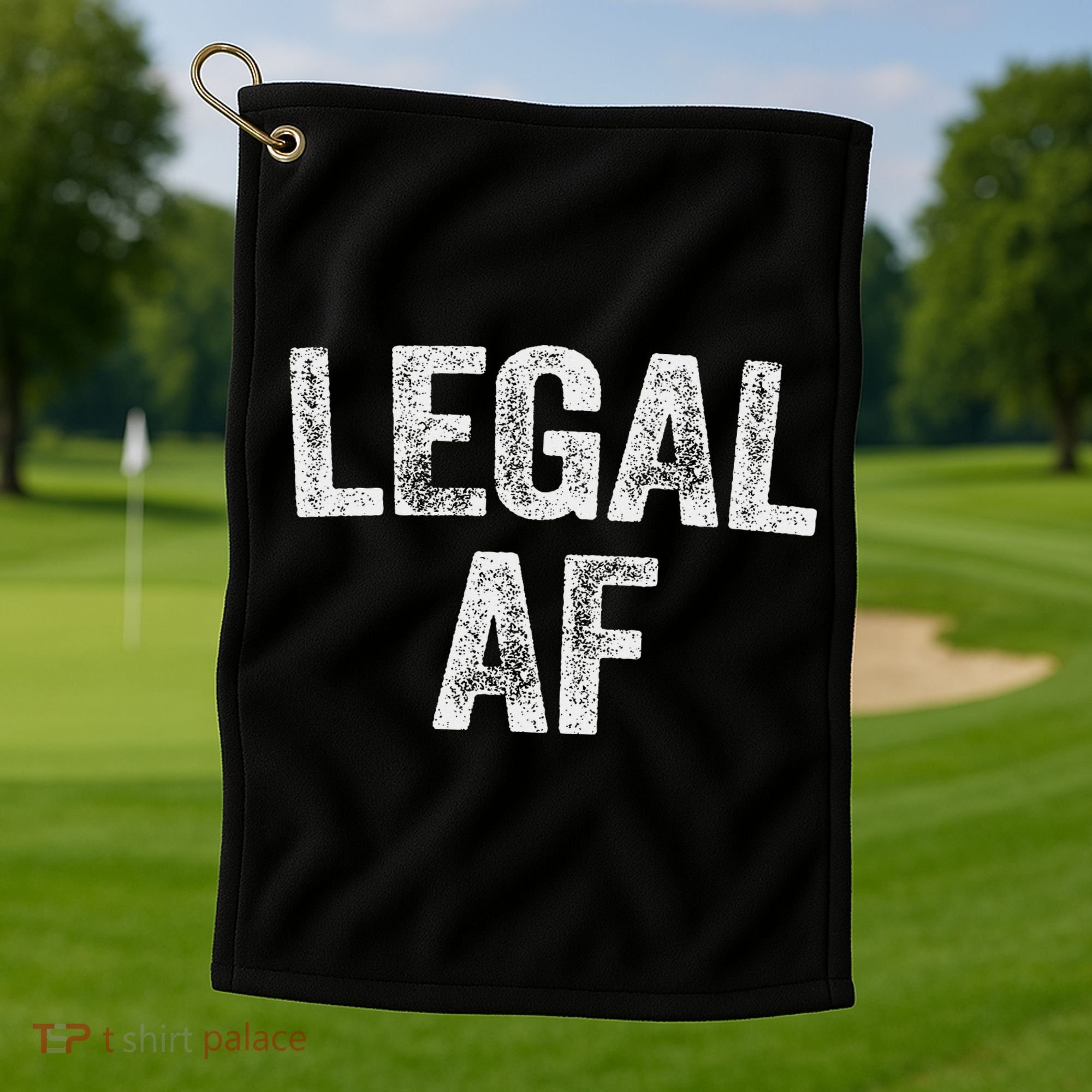 Legal Af 21st Birthday Golf Towel