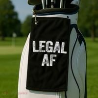 Legal Af 21st Birthday Golf Towel thumb 2