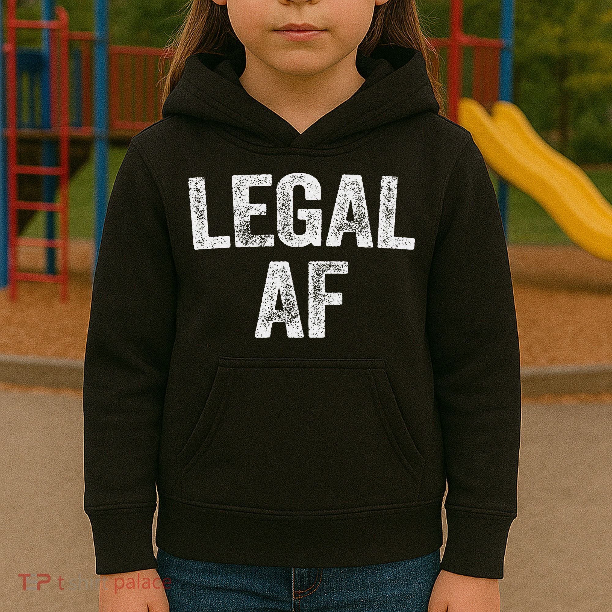 Legal Af 21st Birthday Kids Hoodie