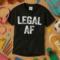Legal Af 21st Birthday Kids T-Shirt thumb 3
