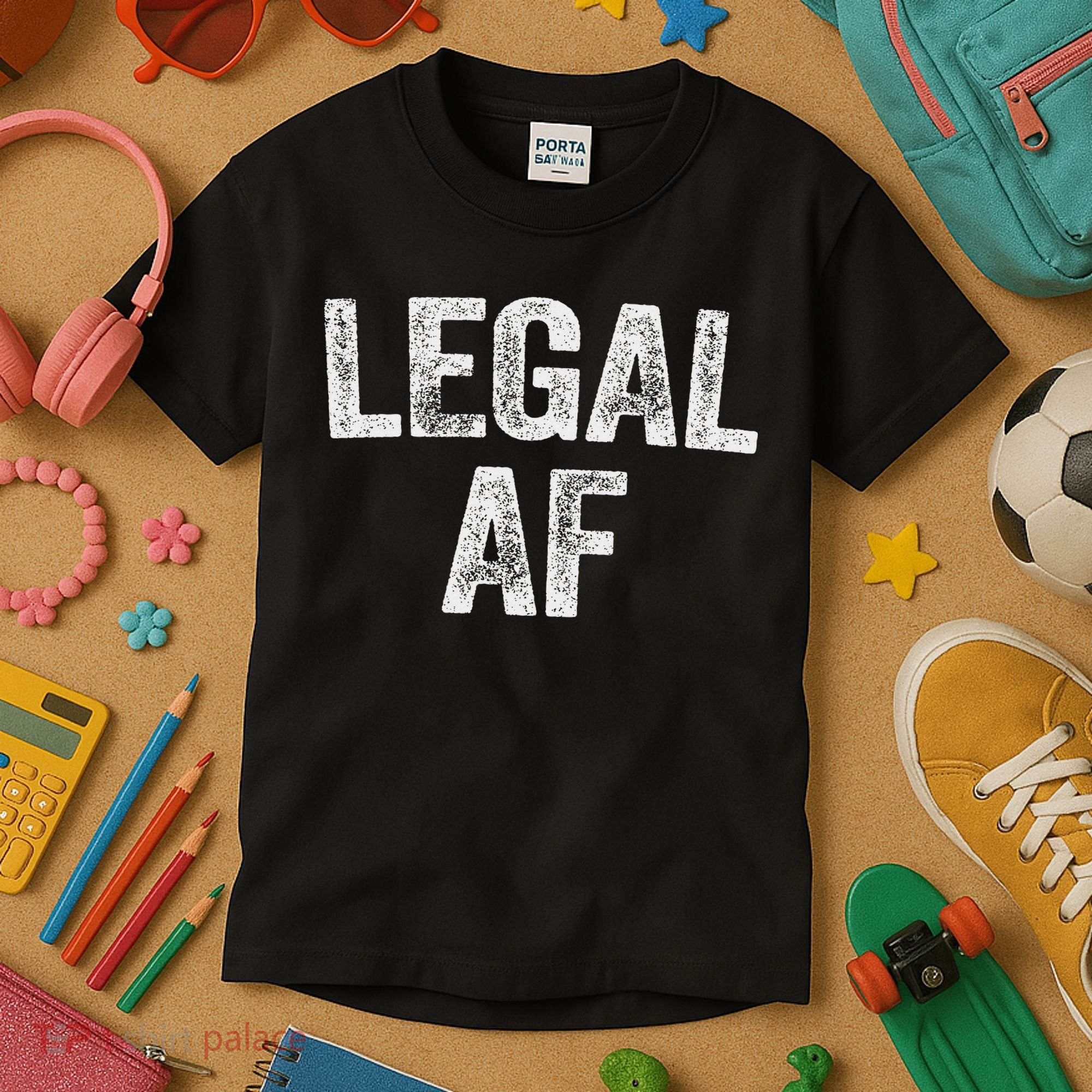 Legal Af 21st Birthday Kids T-Shirt