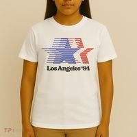 Los Angeles 84 Nostalgic La Retro Vintage T-Shirt thumb 4