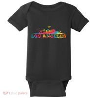 Los Angeles Apparel La Los Angeles Tie Dye Baby Bodysuit thumb 0