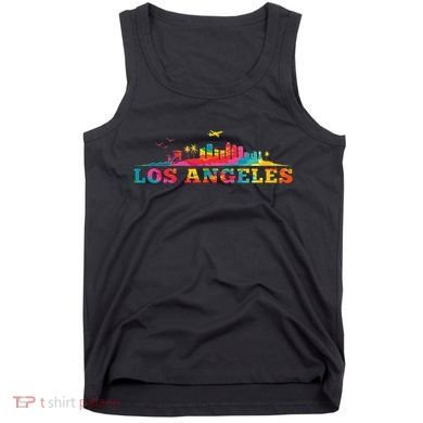 Los Angeles Apparel La Los Angeles Tie Dye Tank Top
