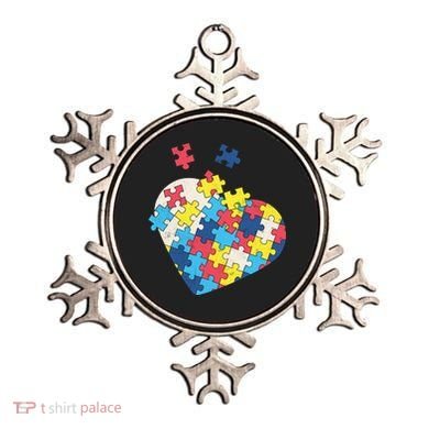 Love Autism Awareness Puzzle Pieces Gift Design Idea Great Gift Ornament