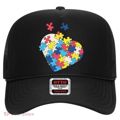 Love Autism Awareness Puzzle Pieces Gift Design Idea Great Gift Hat