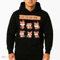 Look At All The Fox I GIve Funny Red Foxes No Fox Given Hoodie thumb 2