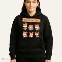 Look At All The Fox I GIve Funny Red Foxes No Fox Given Hoodie thumb 5