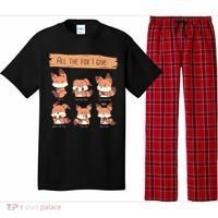 Look At All The Fox I GIve Funny Red Foxes No Fox Given Pajama Set thumb 0