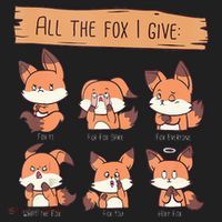 Look At All The Fox I GIve Funny Red Foxes No Fox Given Golf Towel thumb 3