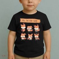 Look At All The Fox I GIve Funny Red Foxes No Fox Given Toddler T-Shirt thumb 2