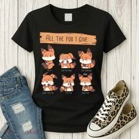 Look At All The Fox I GIve Funny Red Foxes No Fox Given Women's T-Shirt thumb 3