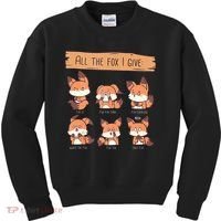 Look At All The Fox I GIve Funny Red Foxes No Fox Given Kids Sweatshirt thumb 0