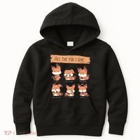 Look At All The Fox I GIve Funny Red Foxes No Fox Given Kids Hoodie thumb 0