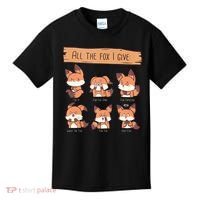 Look At All The Fox I GIve Funny Red Foxes No Fox Given Kids T-Shirt thumb 0