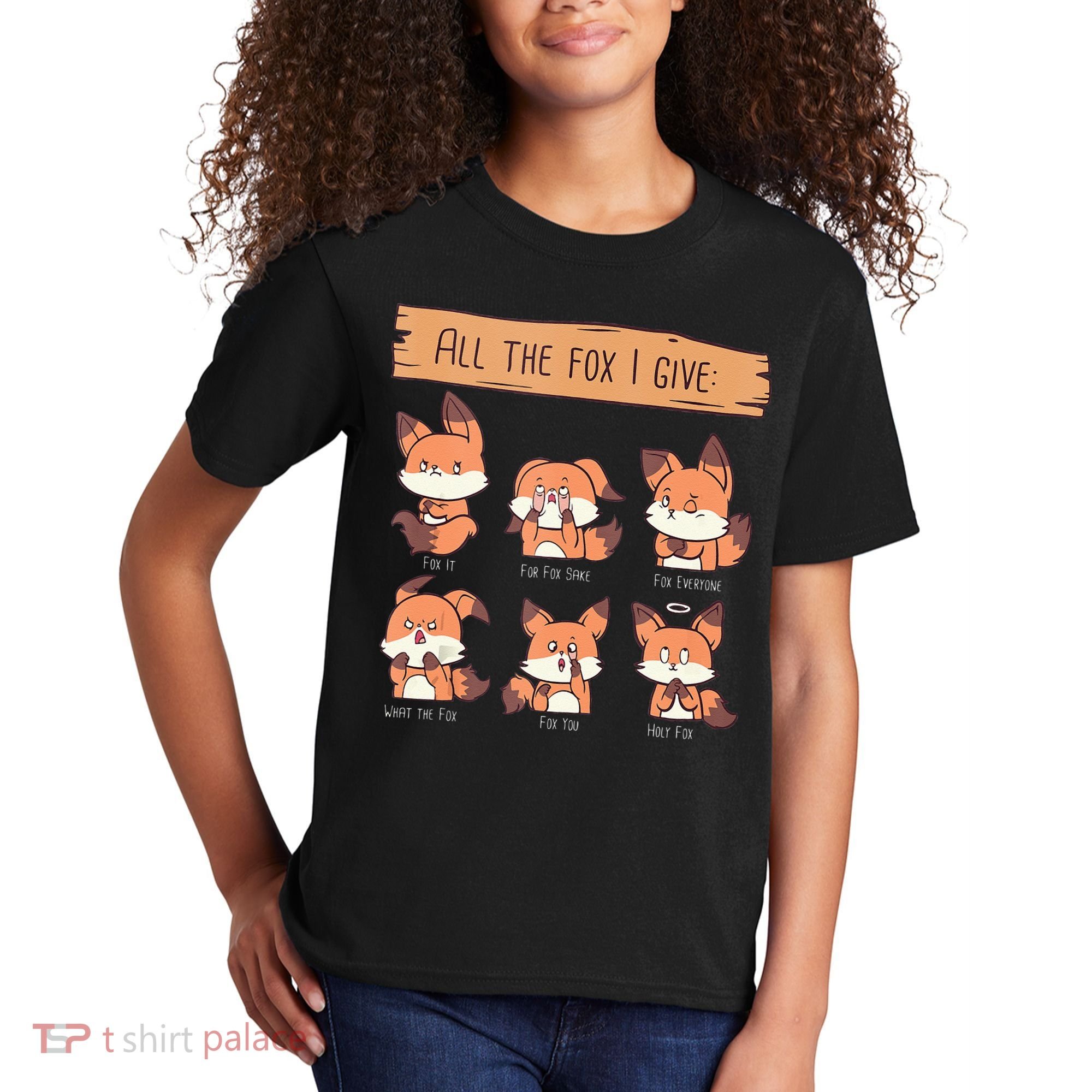 Look At All The Fox I GIve Funny Red Foxes No Fox Given Kids T-Shirt