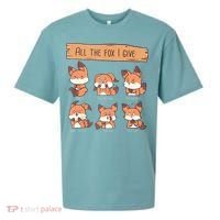 Look At All The Fox I GIve Funny Red Foxes No Fox Given Sueded Cloud Jersey T-Shirt thumb 0