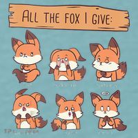 Look At All The Fox I GIve Funny Red Foxes No Fox Given Sueded Cloud Jersey T-Shirt thumb 2