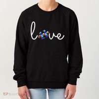 Love Autism Awareness Puzzle Piece Women's Sweatshirt thumb 0