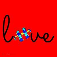 Love Autism Awareness Puzzle Piece Santa Hat thumb 1
