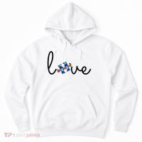 Love Autism Awareness Puzzle Piece Hoodie thumb 0