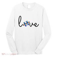 Love Autism Awareness Puzzle Piece Long Sleeve Shirt thumb 0