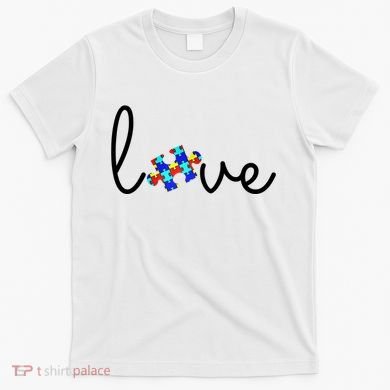 Love Autism Awareness Puzzle Piece T-Shirt