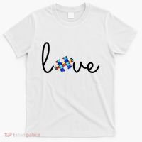 Love Autism Awareness Puzzle Piece T-Shirt thumb 0