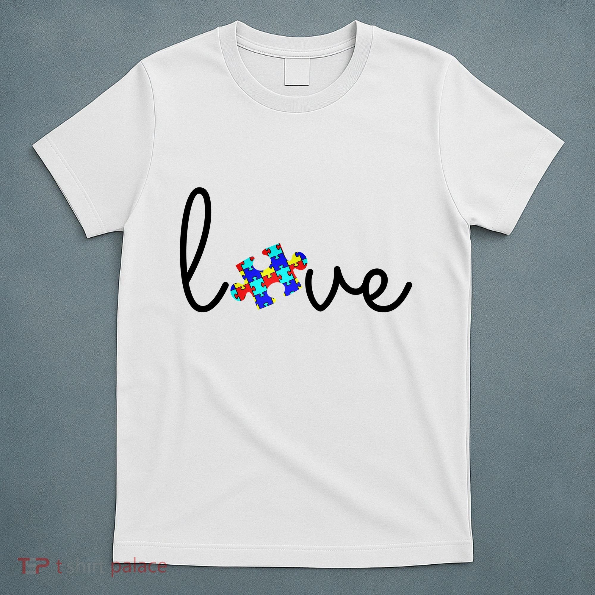 Love Autism Awareness Puzzle Piece T-Shirt