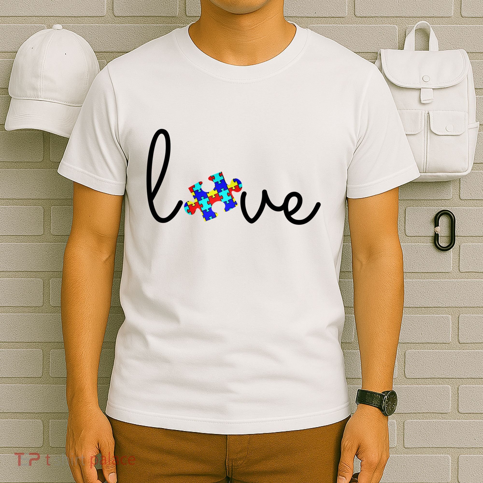 Love Autism Awareness Puzzle Piece T-Shirt