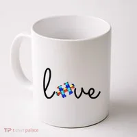 Love Autism Awareness Puzzle Piece Coffee Mug thumb 0