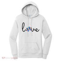 Love Autism Awareness Puzzle Piece Women's Hoodie thumb 0