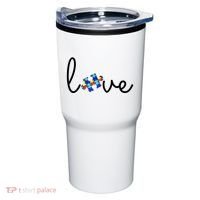 Love Autism Awareness Puzzle Piece Tumbler thumb 0